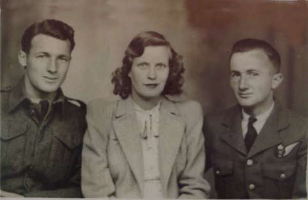 Photo of Fred with his brother and sister-in-law