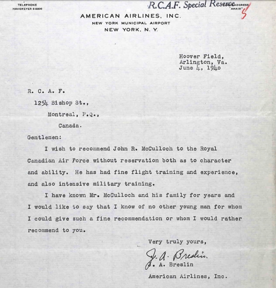 Letter of recommendation