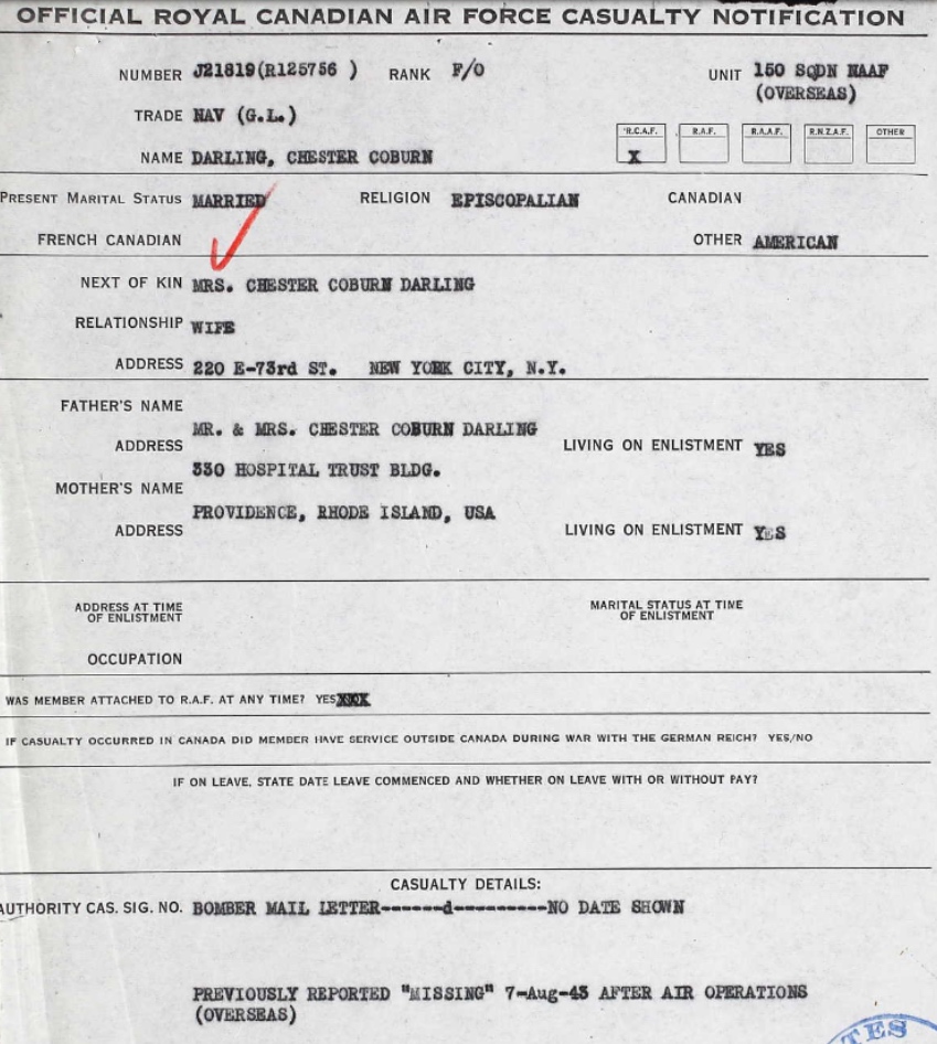 Casualty Notification Form