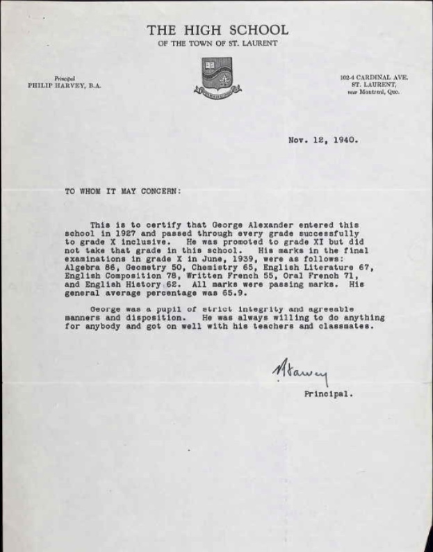 Letter of recommendation