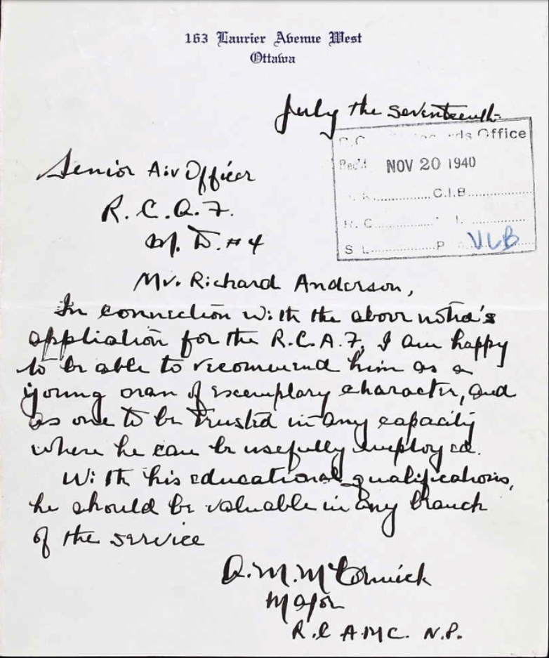 Letter of recommendation