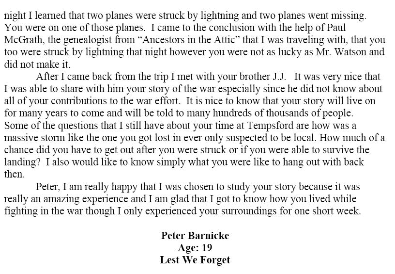 Oakville Remembers Biography (Page 4)