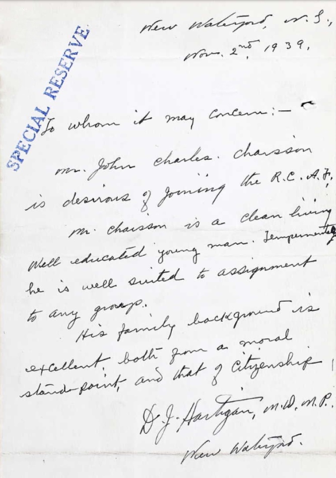 Letter of recommendation