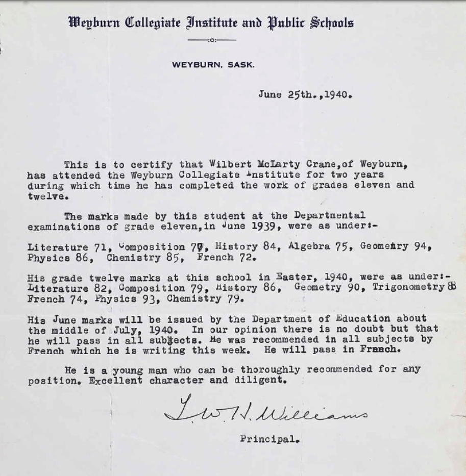 Letter of recommendation