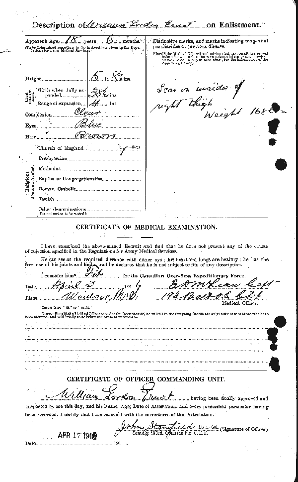 Attestation Paper (back)