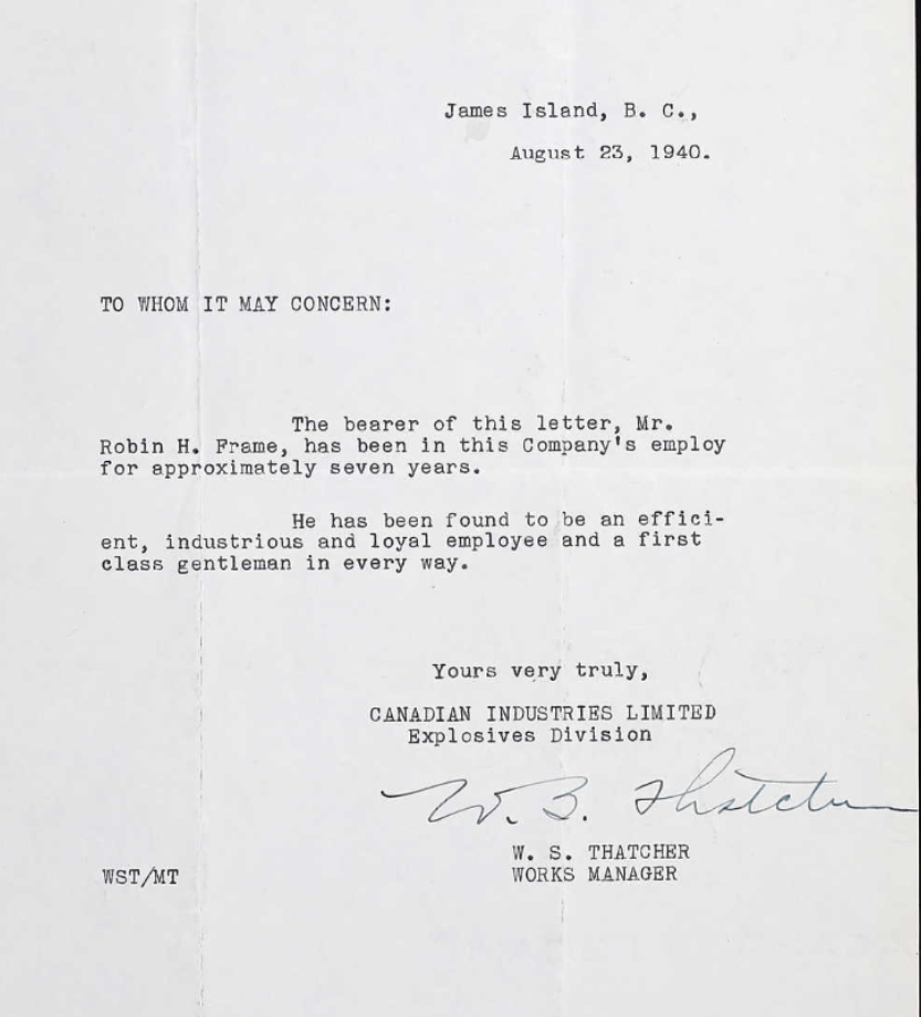 Letter of recommendation