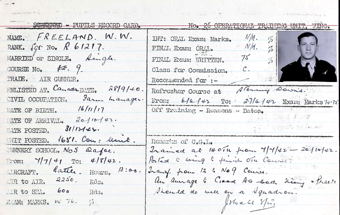 Photo of WARRAN WALTER FREELAND