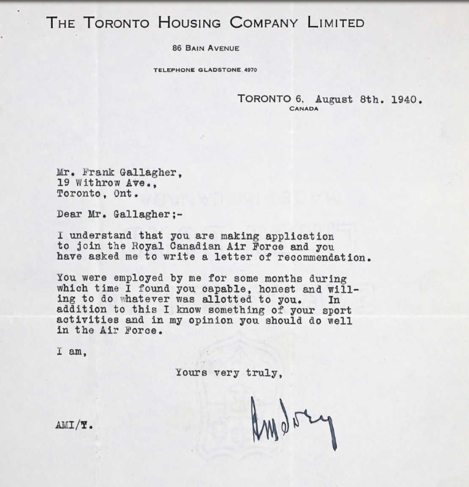 Letter of recommendation