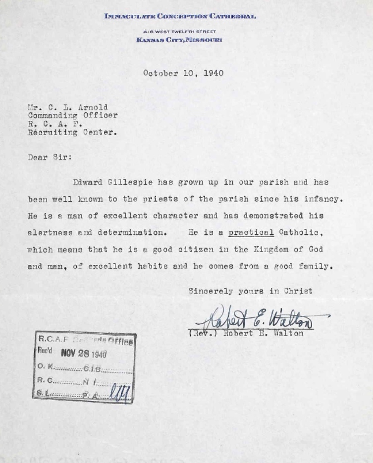 Letter of recommendation