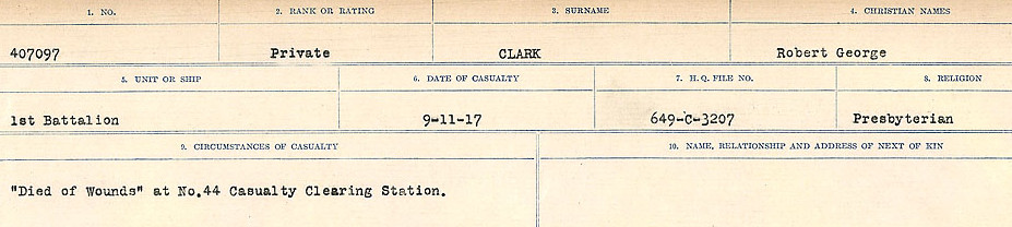 Circumstances of Death Registers
