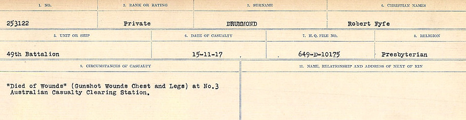 Circumstances of death registers