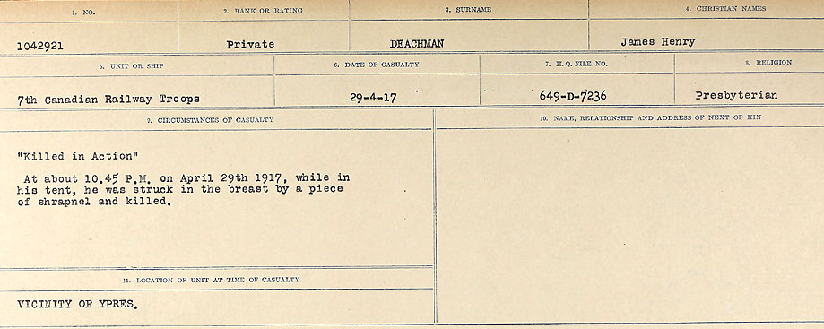Circumstances of death registers