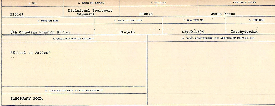 Circumstances of death registers