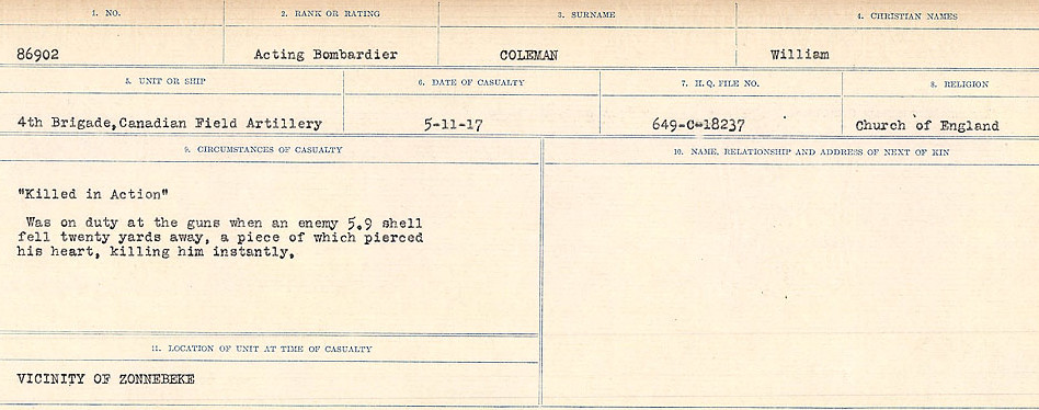 Circumstances of Death Registers