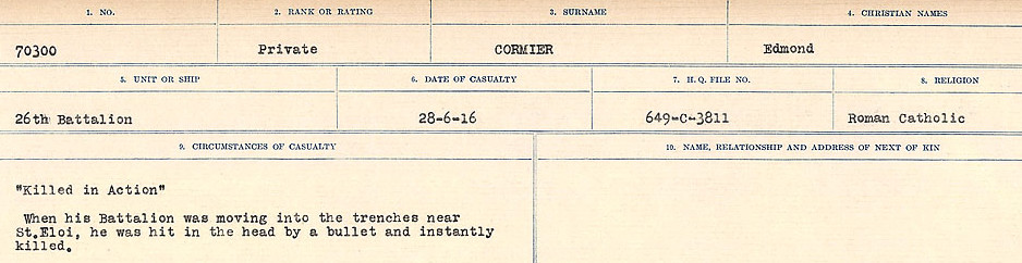 Circumstances of Death Registers