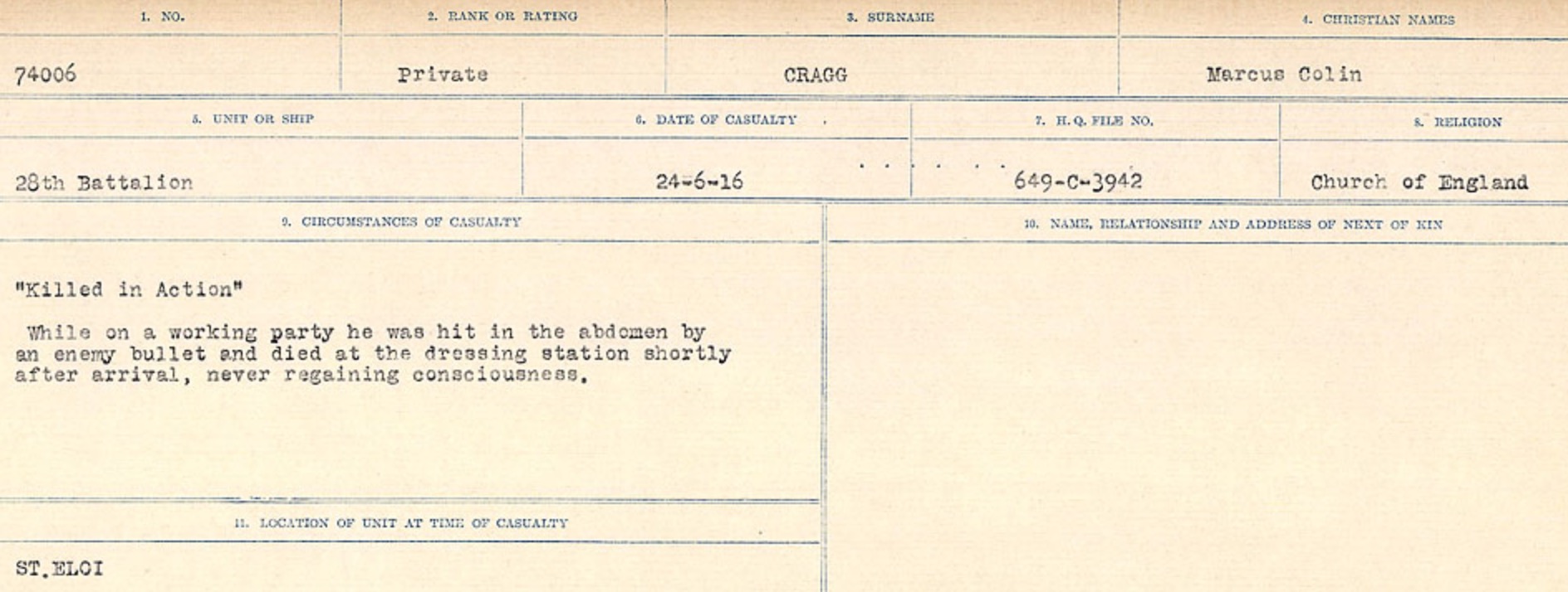 Circumstances of Death Registers
