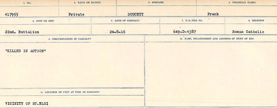 Circumstances of death registers