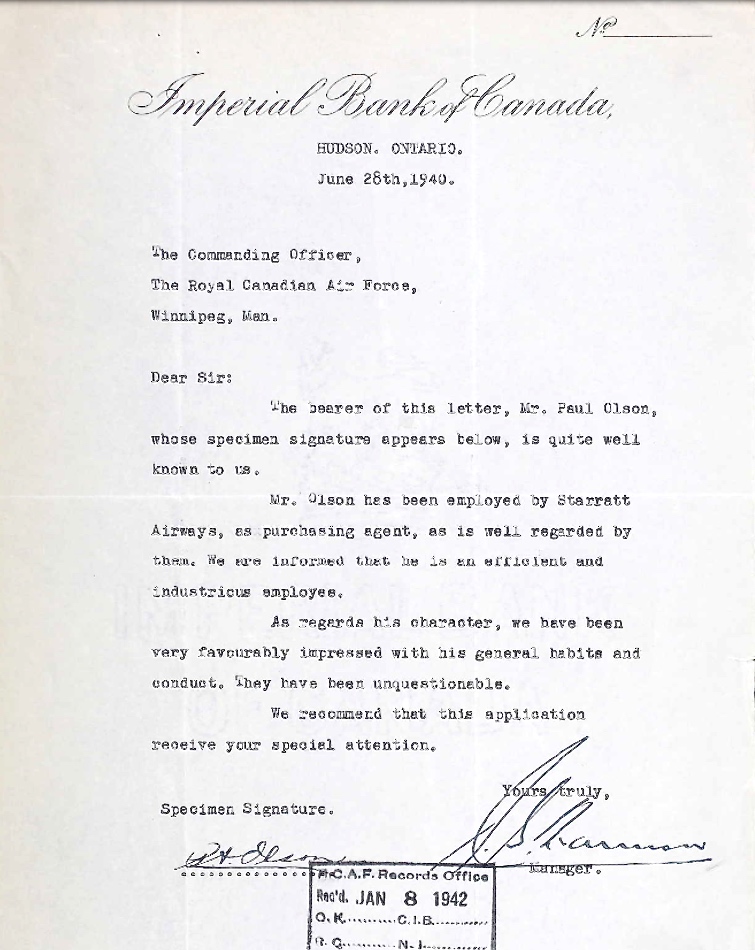 Letter of recommendation