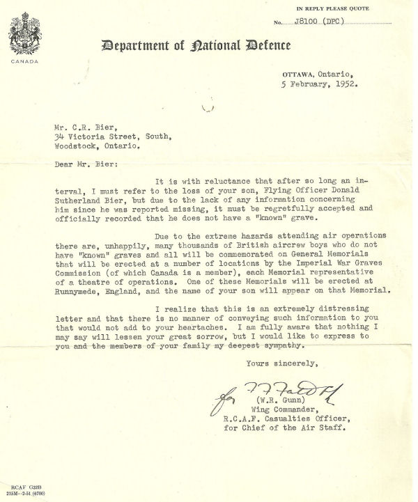 Letter (February 5, 1952)