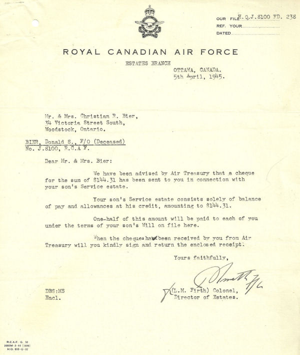 Letter (April 5, 1944)