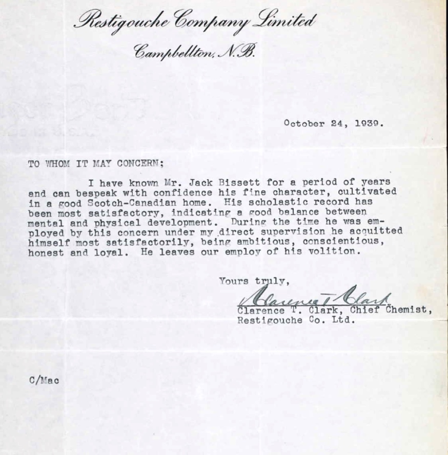 Letter of recommendation