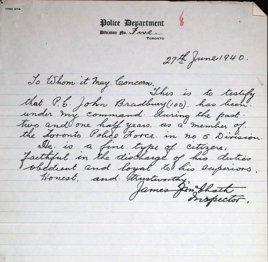 Letter of recommendation