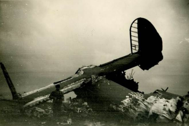 Tail section of aircraft