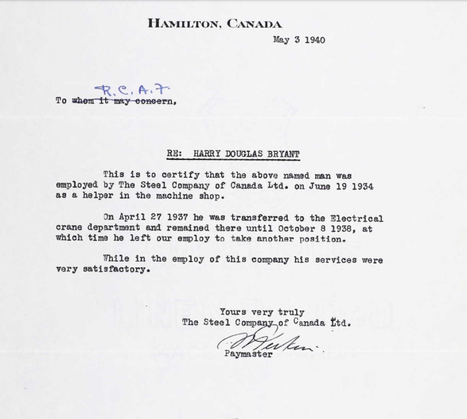 Letter of recommendation