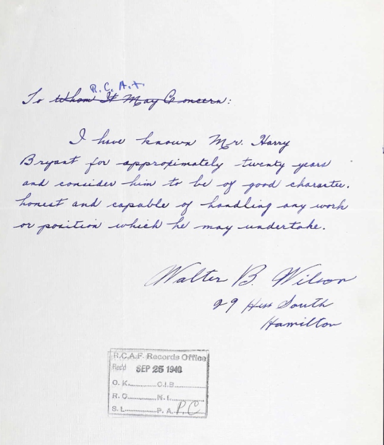 Letter of recommendation