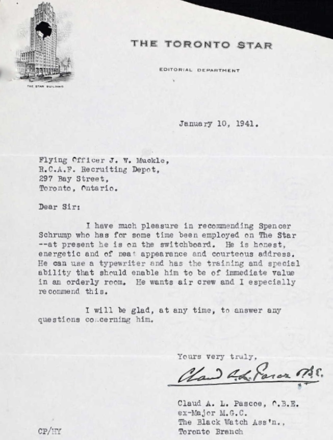 Letter of recommendation