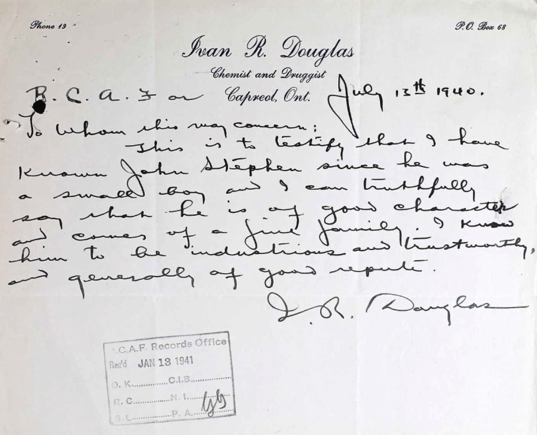 Letter of recommendation