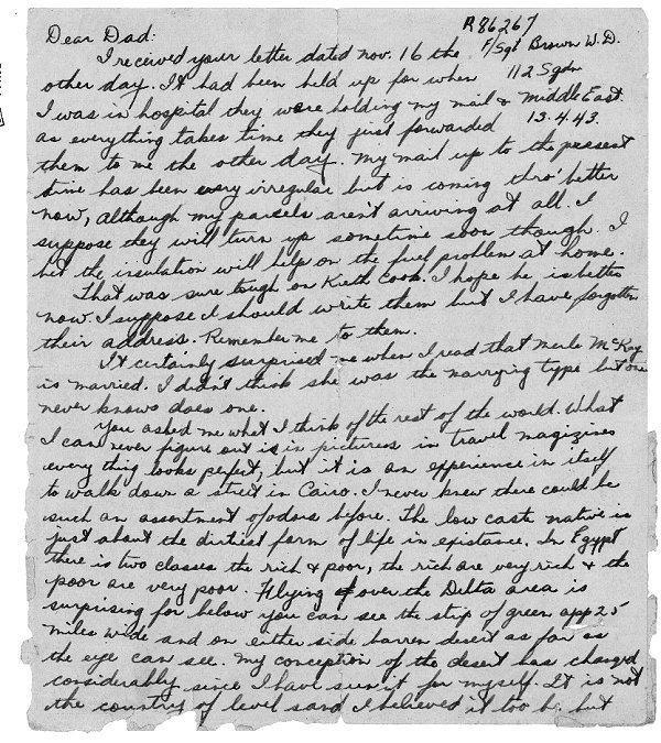 Letter dated 13 April 1943