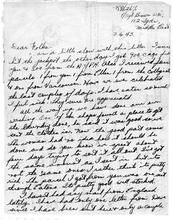 Letter dated 5 May 1943