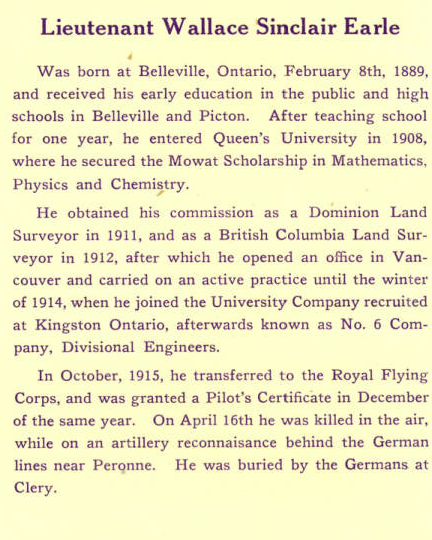 Photo of WALLACE SINCLAIR EARLE