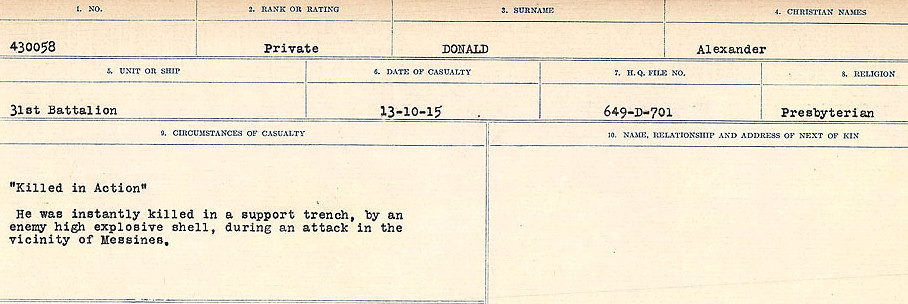 Circumstances of death registers