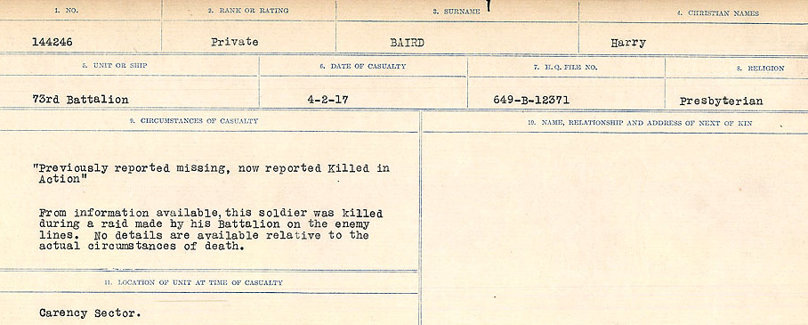 Circumstances of Death Registers