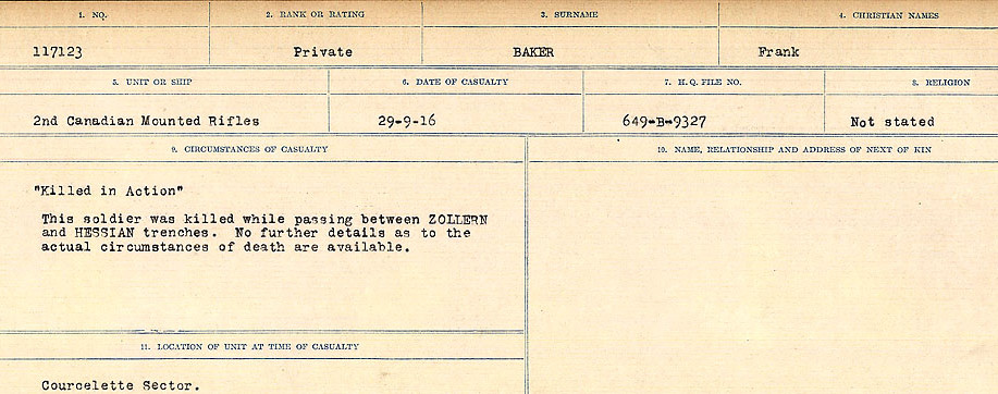 Circumstances of Death Registers