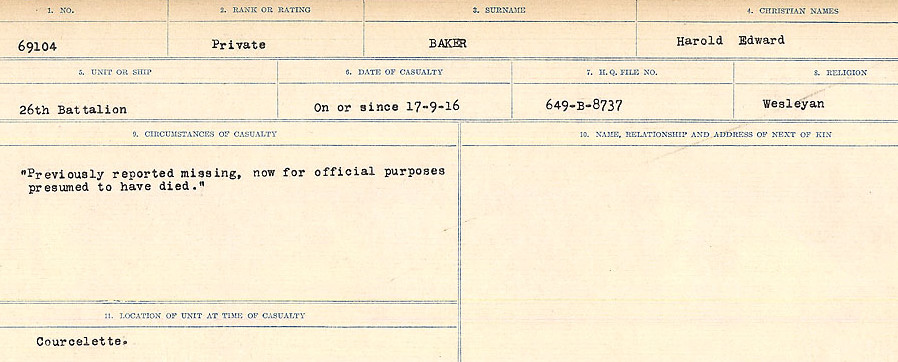Circumstances of Death Registers