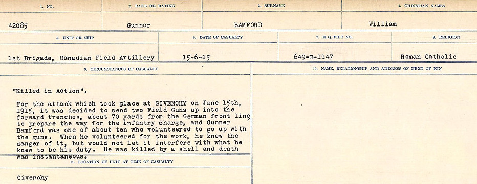 Circumstances of Death Registers
