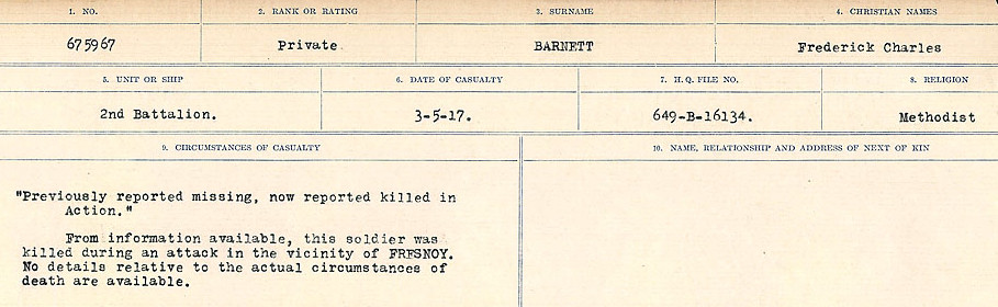 Circumstances of Death Registers