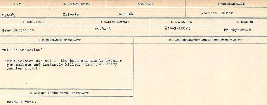 Circumstances of Death Registers