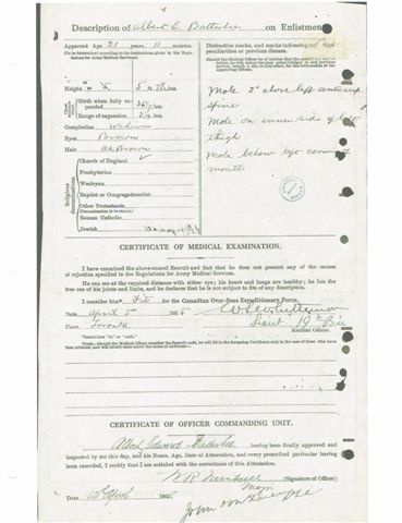 Attestation papers - Reverse