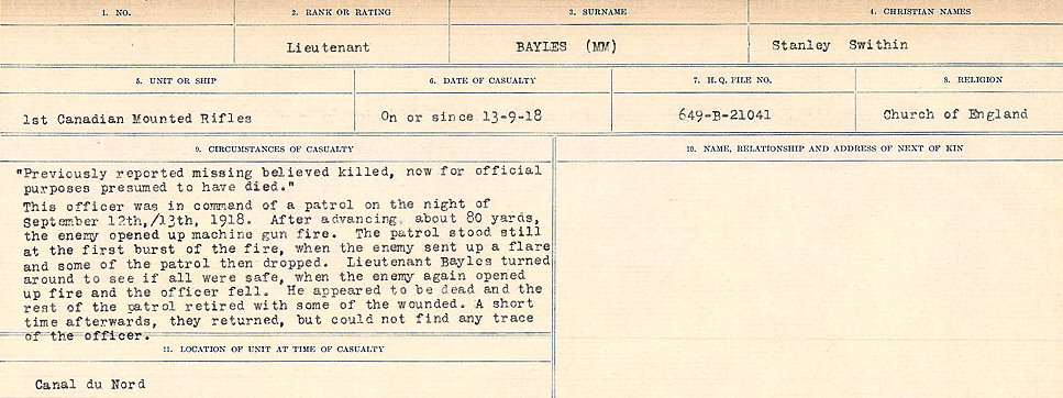 Circumstances of Death Registers