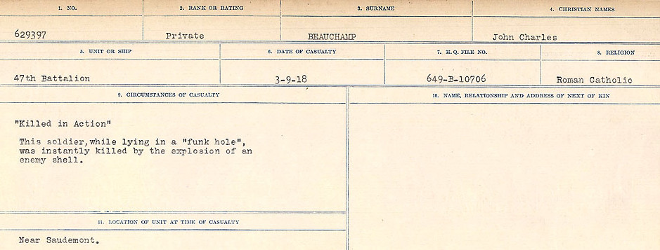 Circumstances of Death Registers