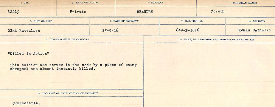 Circumstances of Death Registers