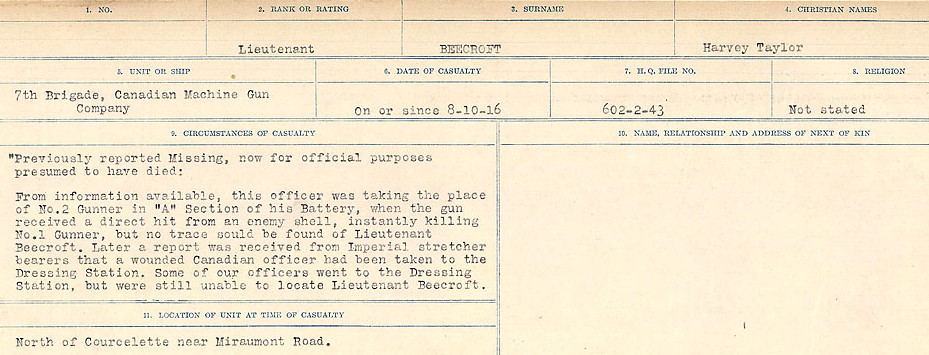 Circumstances of Death Registers