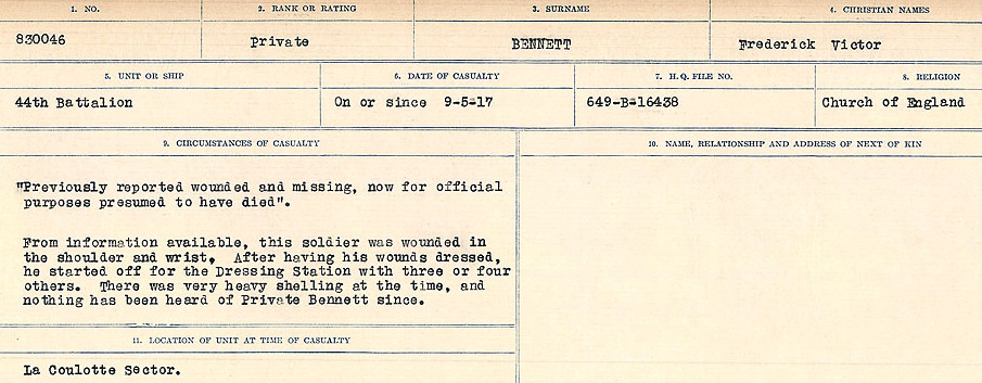 Circumstances of Death Registers
