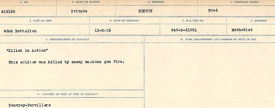 Circumstances of Death Registers