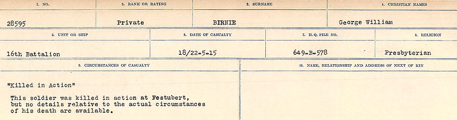 Circumstances of Death Registers