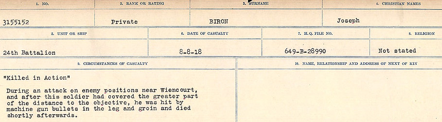Circumstances of Death Registers